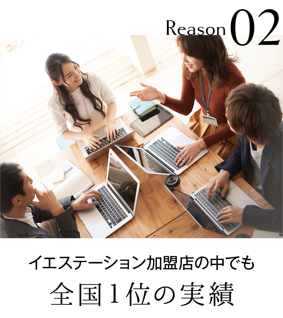 イエステーション加盟店の中でも 全国１位の実績